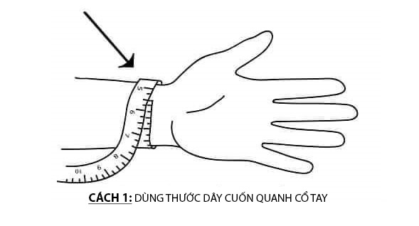 Hướng dẫn đo size tay bằng thước dây