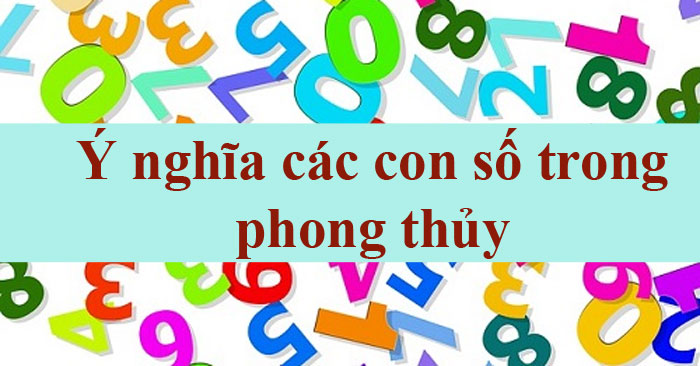 con số phong thủy